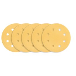 PA PIER ŚCIERNY NA RZE P 180 MM, K120, 5 SZT., Z 8 OTWORAMI DO SZLIFIERKI 59G263