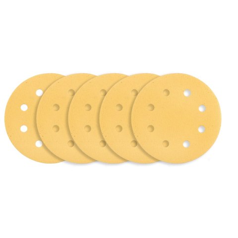 PA PIER ŚCIERNY NA RZE P 180 MM, K120, 5 SZT., Z 8 OTWORAMI DO SZLIFIERKI 59G263 PA PIER ŚCIERNY NA RZE P 180 MM, K120, 5 SZT., Z 8 OTWORAMI DO SZLIFIERKI 59G263