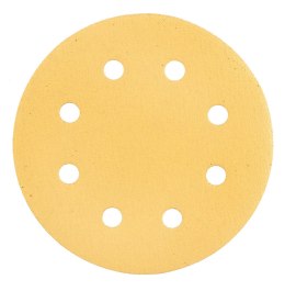 PA PIER ŚCIERNY NA RZE P 180 MM, K120, 5 SZT., Z 8 OTWORAMI DO SZLIFIERKI 59G263