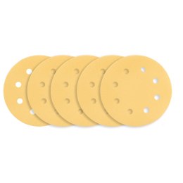 PA PIER ŚCIERNY NA RZE P 180 MM, K180, 5 SZT., Z 8 OTWORAMI DO SZLIFIERKI 59G263