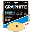 PA PIER ŚCIERNY NA RZE P 225 MM, K80, 5 SZT., Z 6 OTWORAMI DO SZLIFIERKI 59G264, 59G265