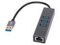 86-064# KARTA SIECIOWA USB-C RJ45+3xUSB KABEL K-06