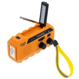 AD 1197 RADIO SOLARNE Z KORBKĄ RĘCZNĄ