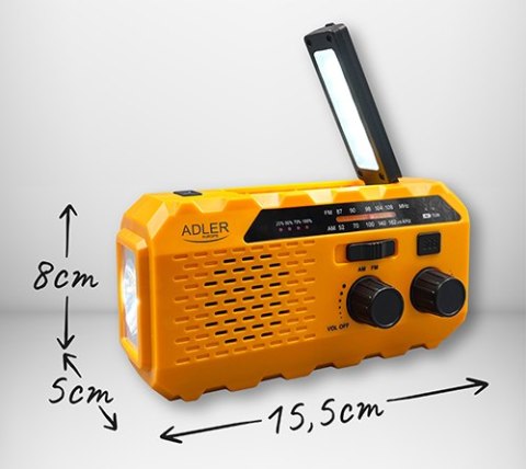 AD 1197 RADIO SOLARNE Z KORBKĄ RĘCZNĄ AD 1197 RADIO SOLARNE Z KORBKĄ RĘCZNĄ