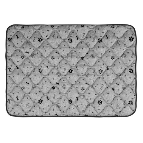 MATA DLA PSA KOŚCI CZARNE 120 x 80 CM PRESTIGE MATA DLA PSA KOŚCI CZARNE 120 x 80 CM PRESTIGE