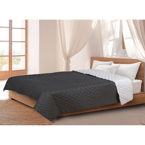 NARZUTA DWUSTRONNA PIKOWANA SZARO-CZARNA 160x200 CM MEDICLINE NARZUTA DWUSTRONNA PIKOWANA SZARO-CZARNA 160x200 CM MEDICLINE
