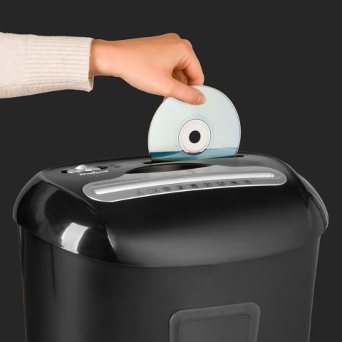 NISZCZARKA DOKUMENTÓW REBEL, KART, CD Z KOSZEM 21 L