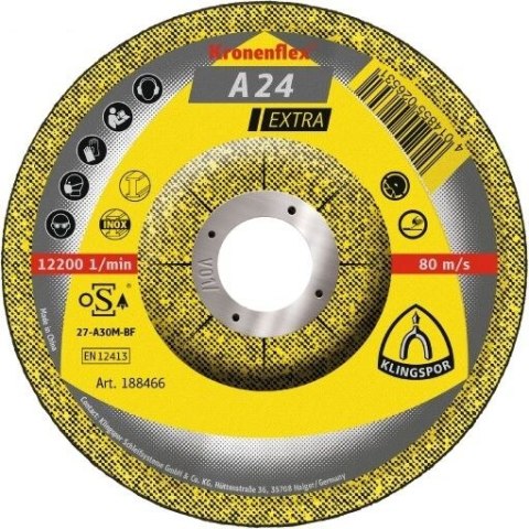TARCZA DO SZLIFOW.METAL A24ExTRA 150*6,0*22 WY PUKŁA SZT.1 TARCZA DO SZLIFOW.METAL A24ExTRA 150*6,0*22 WY PUKŁA SZT.1