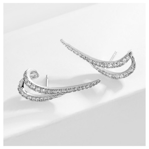 KOLCZYKI ZE STALI SZLACHETNEJ POZŁACANE KST2897