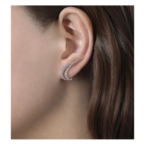 KOLCZYKI ZE STALI SZLACHETNEJ POZŁACANE KST2897