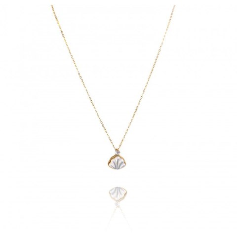 NASZYJNIK STAL CHIRURGICZNA POZŁACANA 14K GOLD NST1615