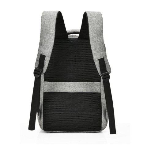 PLECAK NA LAPTOPA SPORTOWY USB SZARY PL154SZ