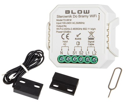 72-081# INTELIGENTNY STEROWNIK DO BRAMY WIFI TUYA 72-081# INTELIGENTNY STEROWNIK DO BRAMY WIFI TUYA