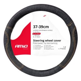 POKROWIEC NAKŁADKA NA KIEROWNICĘ SAMOCHODOWĄ M 37-39CM SWC-52-M AMIO-03565
