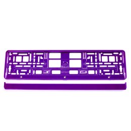 RAMKA TABLICY REJESTRACYJNEJ METALIZOWANA FIOLETOWA AMIO-71457/01170F