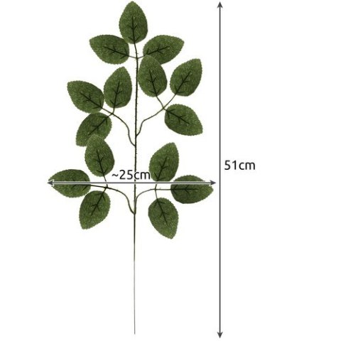 SZTUCZNE LIŚCIE 47CM- ZESTAW 12SZT. GARDLOV 22557 SZTUCZNE LIŚCIE 47CM- ZESTAW 12SZT. GARDLOV 22557