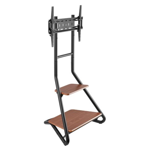 UCHWYT WOLNOSTOJĄCY POD TV / NAROŻNY MACLEAN, W STYLU BAUHAUS, DWU POZIOMOWE DREWNIANE PÓŁKI, 40KG MAx, 37-75'', MC-455 UCHWYT WOLNOSTOJĄCY POD TV / NAROŻNY MACLEAN, W STYLU BAUHAUS, DWU POZIOMOWE DREWNIANE PÓŁKI, 40KG MAx, 37-75'', MC-455
