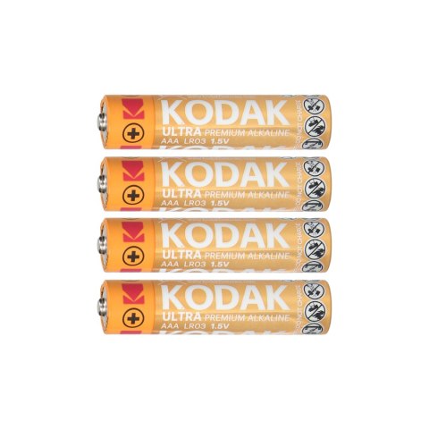 BATERIE KODAK ULTRA PREMIUM ALKALINE AAA LR03, 4 SZT. BATERIE KODAK ULTRA PREMIUM ALKALINE AAA LR03, 4 SZT.