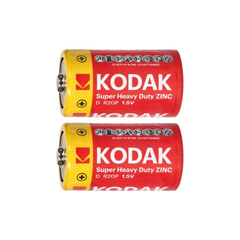 BATERIE KODAK ZINC SU PER HEAVY DUTY D LR20, 2SZT. FOLIA BATERIE KODAK ZINC SU PER HEAVY DUTY D LR20, 2SZT. FOLIA
