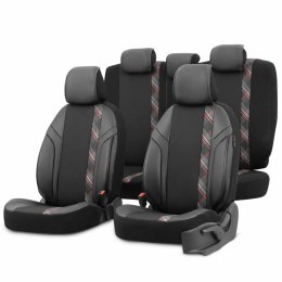 KOM PLET  POKROWCÓW NA FOTELE SAMOCHODOWE OTOM HORIZON 1801 RED 3-ZI P
