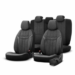 KOM PLET  POKROWCÓW NA FOTELE SAMOCHODOWE OTOM SWAN 501 BLACK 3-ZI P