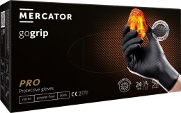 RĘKAWICE NITRYLOWE CZARNE MERCATOR GOGRI P BLACK 50 SZTUK ROZMIAR xxL