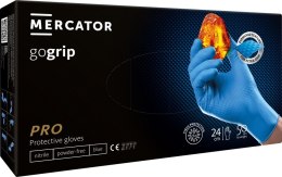 RĘKAWICE NITRYLOWE NIEBIESKIE MERCATOR GOGRI P BLUE 50 SZTUK ROZMIAR L