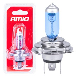 ŻARÓWKA HALOGENOWA H4 12V 60/55W SU PER WHITE 1SZT. BLISTER AMIO-03362