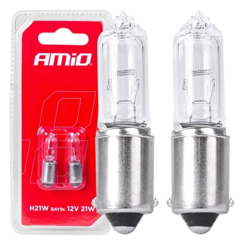 ŻARÓWKI HALOGENOWE H21W 12V 21W BAY9S WHITE 2SZT. BLISTER AMIO-03357 ŻARÓWKI HALOGENOWE H21W 12V 21W BAY9S WHITE 2SZT. BLISTER AMIO-03357