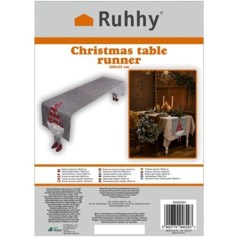 BIEŻNIK ŚWIĄTECZNY 180x33CM RUHHY 22501 BIEŻNIK ŚWIĄTECZNY 180x33CM RUHHY 22501