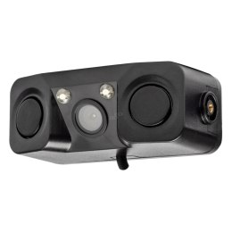 KAMERA COFANIA Z CZUJNIKAMI  PARKOWANIA 2W1 HD-602 LED 12V AMIO-03541