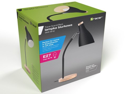 LAM PKA BIURKOWA TRACER SCANDI BLACK LAM PKA BIURKOWA TRACER SCANDI BLACK