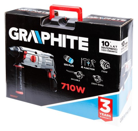 MŁOTOWIERTARKA SDS+ 710W, WALIZKA MŁOTOWIERTARKA SDS+ 710W, WALIZKA