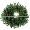 STROIK ŚWIĄTECZNY WIANEK NA DRZWI DEKORACYJNY OZDOBNY OZDOBA 60CM GĘSTY XXL