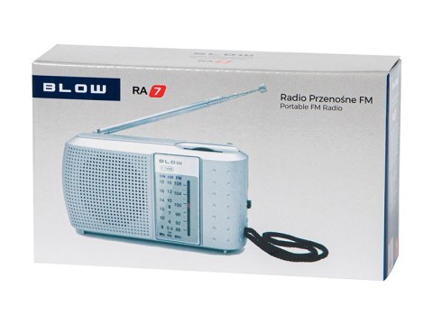 77-536# RADIO PRZENOŚNE ANALOGOWE AM/FM BLOW RA7 77-536# RADIO PRZENOŚNE ANALOGOWE AM/FM BLOW RA7