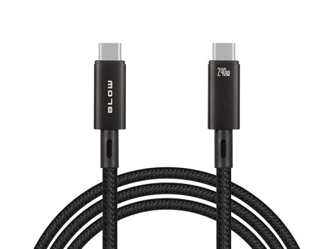 66-160# PRZYŁĄCZE USB-C - USB-C 4.0 40GB PS 240W 1,0M CZARNE PLECIONKA 66-160# PRZYŁĄCZE USB-C - USB-C 4.0 40GB PS 240W 1,0M CZARNE PLECIONKA