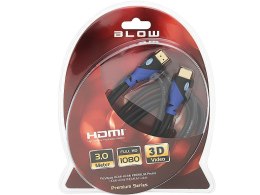 92-683# PRZYŁĄCZE HDMI-HDMI 8K 3M  PLECIONKA