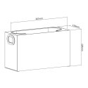 ORGANIZER  POJEMNIK UNIWERSALNY NA  PRZYBORY KOSMETYCZNE I KOSMETYKI MACLEAN, 8KG, 367x150x220MM, MC-479