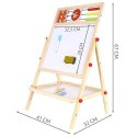 TABLICA DWUSTRONNA DREWNIANA KRUZZEL 22472