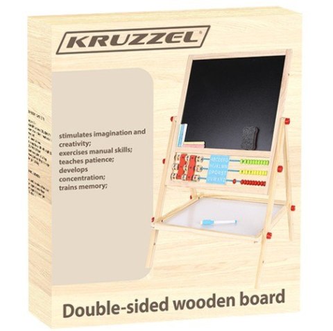 TABLICA DWUSTRONNA DREWNIANA KRUZZEL 22472 TABLICA DWUSTRONNA DREWNIANA KRUZZEL 22472