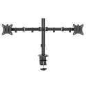 UCHWYT BIURKOWY NA 2 MONITORY MACLEAN, VESA 75x75 ORAZ 100x100, 17-32", 2x 9KG, MC-754N