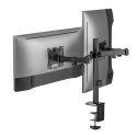 UCHWYT BIURKOWY NA 2 MONITORY MACLEAN, VESA 75x75 ORAZ 100x100, 17-32", 2x 9KG, MC-754N
