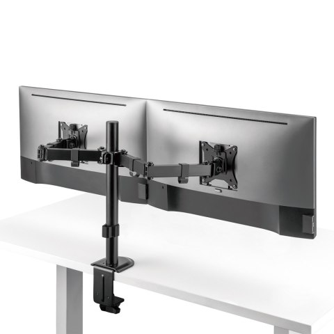 UCHWYT BIURKOWY NA 2 MONITORY MACLEAN, VESA 75x75 ORAZ 100x100, 17-32", 2x 9KG, MC-754N UCHWYT BIURKOWY NA 2 MONITORY MACLEAN, VESA 75x75 ORAZ 100x100, 17-32", 2x 9KG, MC-754N