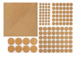 69-025# PODKŁADKI FILCOWE  POD MEBLE 125SZT MIx BRĄZOWE