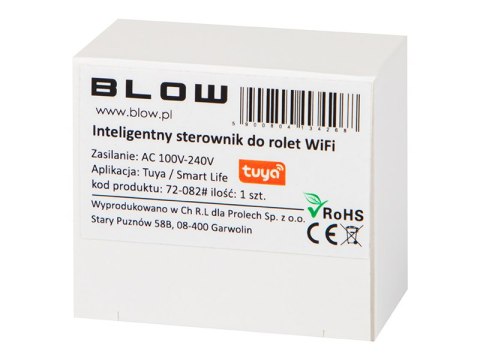 72-082# INTELIGENTNY STEROWNIK DO ROLET WIFI TUYA 72-082# INTELIGENTNY STEROWNIK DO ROLET WIFI TUYA