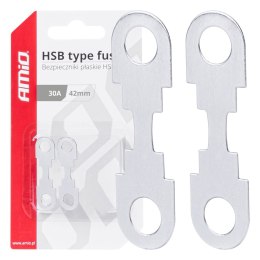 BEZ PIECZNIKI TAŚMOWE  PŁASKIE 2 SZT. HSB 42MM 150A AMIO-03504