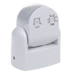 CZUJNIK RUCHU PIR MACLEAN, NA  PODCZERWIEŃ, IP65, BIAŁY, ZASIĘG 12M, MAx. OBIĄŻENIE 800/1200W, MCE468 W,