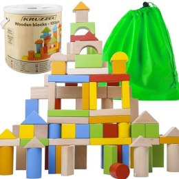 KLOCKI DREWNIANE- 100SZT. KRUZZEL 22666