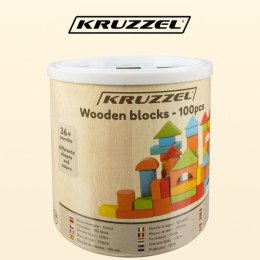 KLOCKI DREWNIANE- 100SZT. KRUZZEL 22666