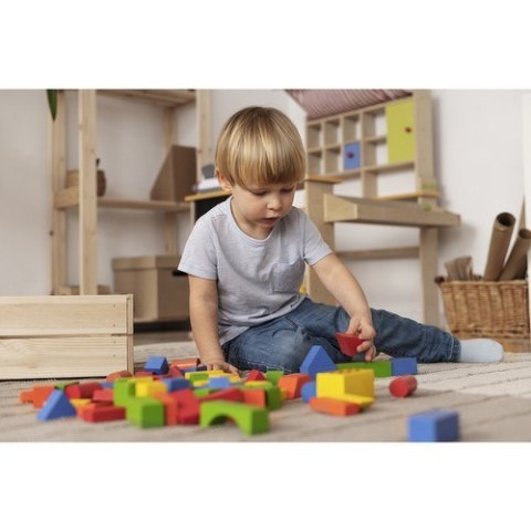 KLOCKI DREWNIANE- 100SZT. KRUZZEL 22666 KLOCKI DREWNIANE- 100SZT. KRUZZEL 22666